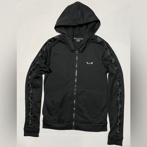 ARMANI EXCHANGE Womens Black Hoodie Jacket